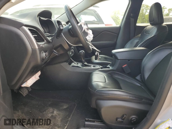 2020 Jeep Cherokee Latitude Plus with VIN 1C4PJLLB9LD625987, listed as a Copart auction lot 55484324 with 67,452 mi miles and Salvage Title. Bid and sale history available at carsss.com. Image 7.