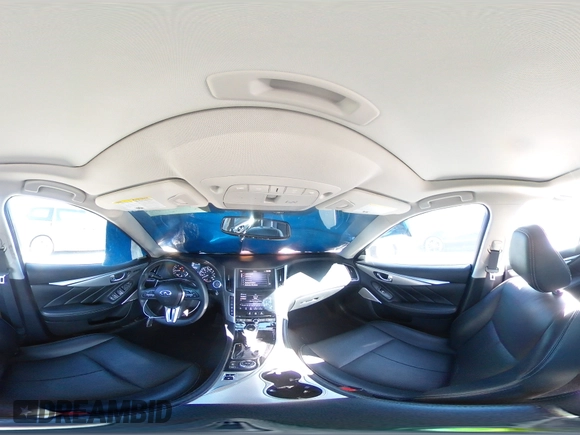 2022 Infiniti Q50 Luxe with VIN JN1EV7BR7NM341295, listed as a Copart auction lot 47003645 with 24,688 mi miles and Salvage title. Bid and sale history available at DreamBid. Image 14.