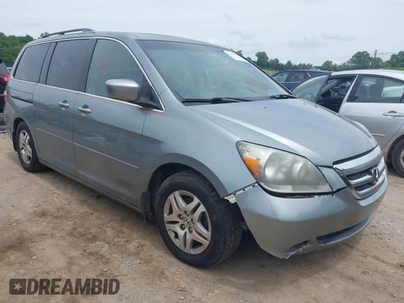 2005 Honda Odyssey EX-L with VIN 5FNRL38685B031644, listed as a IAAI auction lot 42267739 with 223,537 mi miles and . Bid and sale history available at DreamBid. Image 1.