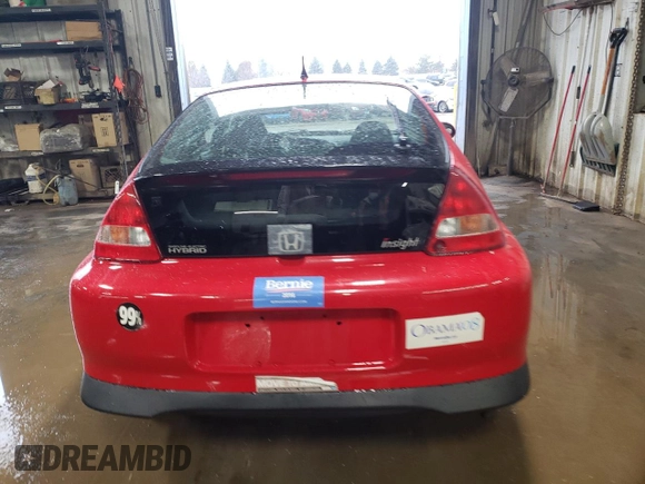 2001 Honda Insight z VIN JHMZE13511T001064, wystawiony jako Copart lot #80708784 z przebiegiem 46 392 mil mil oraz Szkoda całkowita • Salvage title. Historia ofert i sprzedaży dostępna na DreamBid. Obrazek 6.
