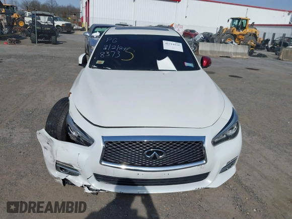 2015 Infiniti Q50 Sport with VIN JN1BV7AR3FM398373, listed as a IAAI auction lot 41714110 with Not provided miles and . Bid and sale history available at DreamBid. Image 11.
