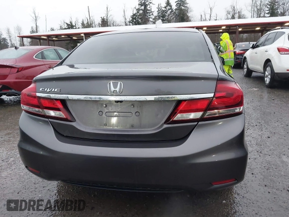 2014 Honda Civic Sedan EX with VIN 2HGFB2F82EH532528, listed as a IAAI auction lot 41129996 with 80,840 mi miles. Bid and sale history available at carsss.com. Image 16.
