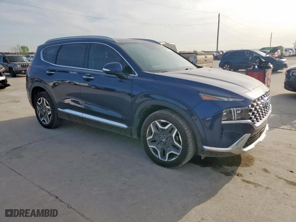 2021 Hyundai Santa Fe Limited with VIN 5NMS44AL8MH312599, listed as a Copart auction lot 50538215 with 66,483 mi miles and Salvage Title. Bid and sale history available at carsss.com. Image 4.