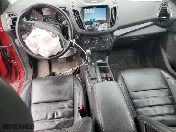 2017 Ford Escape Titanium with VIN 1FMCU0JD8HUC09263, listed as a Copart auction lot 49037975 with 90,086 mi miles and Clean Title. Bid and sale history available at carsss.com. Image 8.