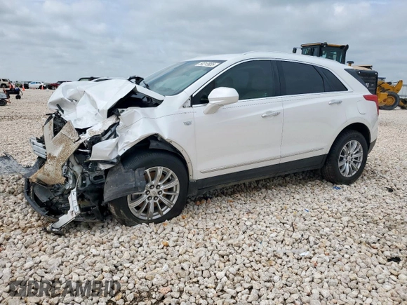2018 Cadillac XT5 FWD with VIN 1GYKNARS8JZ161546, listed as a Copart auction lot 59213935 with 164,733 mi miles and Salvage title. Bid and sale history available at DreamBid. Image 1.