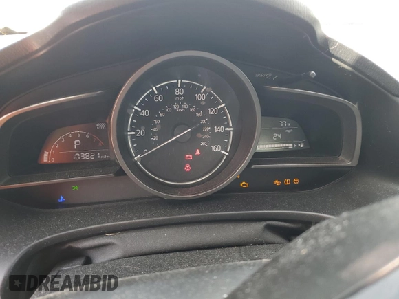 2018 Mazda 3 Touring with VIN 3MZBN1V33JM161893, listed as a Copart auction lot 56328615 with 103,827 mi miles and Salvage Title. Bid and sale history available at DreamBid. Image 9.