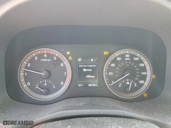 2016 Hyundai Tucson SE with VIN KM8J23A44GU031686, listed as a Copart auction lot 51562265 with 58,018 mi miles and Salvage Title. Bid and sale history available at carsss.com. Image 9.