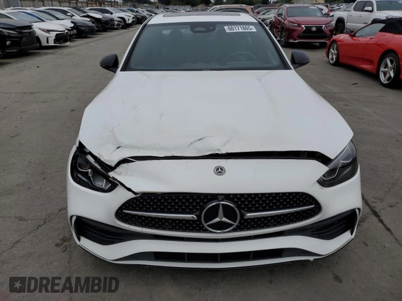 2022 Mercedes-Benz C 300 z VIN W1KAF4GB5NR016687, wystawiony jako Copart lot #60171865 z przebiegiem 21 612 mil mil oraz Szkoda całkowita • Salvage title. Historia ofert i sprzedaży dostępna na DreamBid. Obrazek 5.