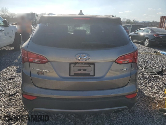 2014 Hyundai Santa Fe Sport with VIN 5XYZU3LB8EG182963, listed as a Copart auction lot 46227995 with 113,984 mi miles and Salvage Title. Bid and sale history available at carsss.com. Image 6.