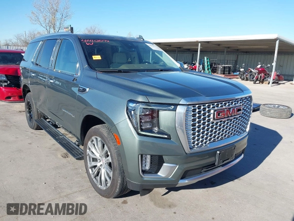 2024 GMC Yukon Denali with VIN 1GKS2DKL9RR208179, listed as a IAAI auction lot 41410072 with 19,896 mi miles. Bid and sale history available at carsss.com. Image 1.