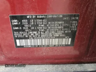 2018 Subaru Outback Limited with VIN 4S4BSENC6J3357634, listed as a Copart auction lot 63216895 with 84,738 mi miles and Salvage title. Bid and sale history available at DreamBid. Image 13.
