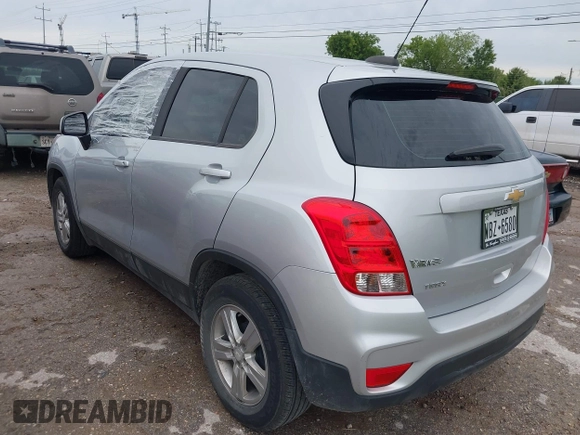 2020 Chevrolet Trax LS with VIN 3GNCJKSBXLL202265, listed as a IAAI auction lot 42462769 with 143,466 mi miles and . Bid and sale history available at DreamBid. Image 3.