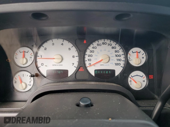 2003 Dodge Ram 2500 ST with VIN 3D7KU28D43G842698, listed as a Copart auction lot 70558994 with 84,707 mi miles and Salvage Title. Bid and sale history available at carsss.com. Image 9.