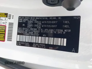 2022 Toyota Sienna LE z VIN 5TDBRKEC0NS087867, wystawiony jako IAAI lot #42332549 z przebiegiem 52 551 mil mil oraz . Historia ofert i sprzedaży dostępna na DreamBid. Obrazek 9.