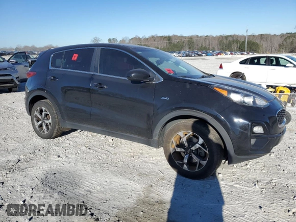 2021 Kia Sportage LX with VIN KNDPMCAC5M7845064, listed as a Copart auction lot 47319165 with 90,896 mi miles and Salvage Title. Bid and sale history available at carsss.com. Image 4.