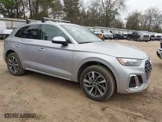 2024 Audi Q5 S line Premium Plus with VIN WA1EAAFY0R2083723, listed as a IAAI auction lot 41746336 with 24,190 mi miles. Bid and sale history available at carsss.com. Image 1.