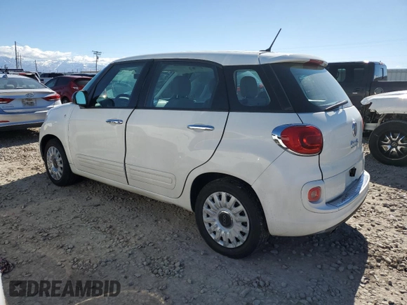 2014 FIAT 500L Pop with VIN ZFBCFAAH1EZ015571, listed as a Copart auction lot 46951065 with Not Provided miles and Salvage Title. Bid and sale history available at DreamBid. Image 2.