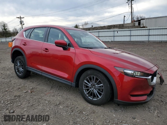 2019 Mazda CX-5 Sport with VIN JM3KFBBM5K0525696, listed as a Copart auction lot 49621595 with 87,536 mi miles and Salvage Title. Bid and sale history available at DreamBid. Image 4.