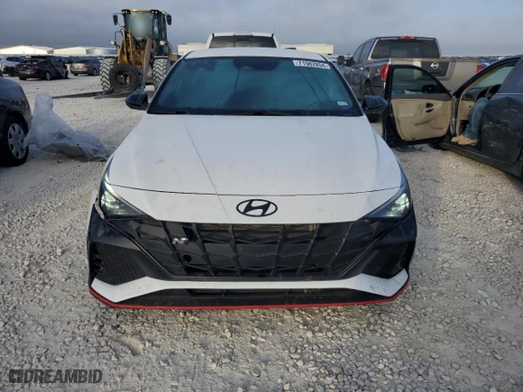 2022 Hyundai Elantra N with VIN KMHLW4AK8NU008930, listed as a Copart auction lot 71982854 with 30,590 mi miles and Salvage Title. Bid and sale history available at carsss.com. Image 5.