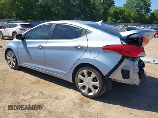 2012 Hyundai Elantra Limited with VIN KMHDH4AEXCU278876, listed as a IAAI auction lot 42007103 with 158,441 mi miles. Bid and sale history available at carsss.com. Image 3.