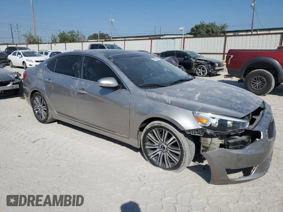 2014 Kia Cadenza Premium with VIN KNALN4D78E5135926, listed as a Copart auction lot 73827204 with 145,264 mi miles and Clean Title. Bid and sale history available at carsss.com. Image 4.