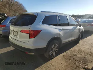2016 Honda Pilot EX-L with VIN 5FNYF5H70GB024908, listed as a Copart auction lot 43238705 with 156,412 mi miles and Salvage Title. Bid and sale history available at DreamBid. Image 3.