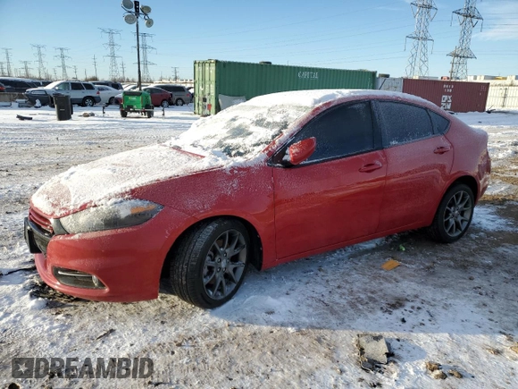 2013 Dodge Dart Rallye with VIN 1C3CDFBA3DD219385, listed as a Copart auction lot 85819184 with 119,343 mi miles and Salvage Title. Bid and sale history available at carsss.com. Image 1.