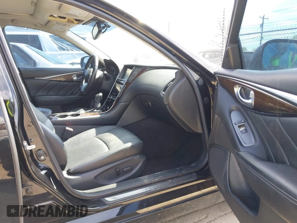 2018 Infiniti Q50 3.0t LUXE with VIN JN1EV7AP2JM351176, listed as a IAAI auction lot 41837214 with 125,535 mi miles. Bid and sale history available at carsss.com. Image 5.
