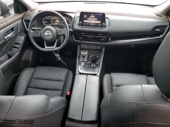 2022 Nissan Rogue SL with VIN 5N1BT3CA6NC706350, listed as a Copart auction lot 52152015 with 32,890 mi miles and Salvage Title. Bid and sale history available at carsss.com. Image 8.