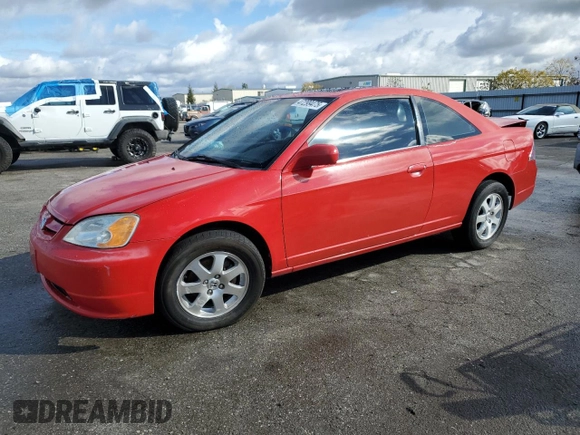 2003 Honda Civic EX with VIN 1HGEM21983L002649, listed as a Copart auction lot 47299475 with 218,024 mi miles and Salvage Title. Bid and sale history available at carsss.com. Image 1.