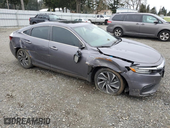 2019 Honda Insight Touring with VIN 19XZE4F98KE003082, listed as a Copart auction lot 50269395 with 115,360 mi miles and Salvage Title. Bid and sale history available at carsss.com. Image 4.