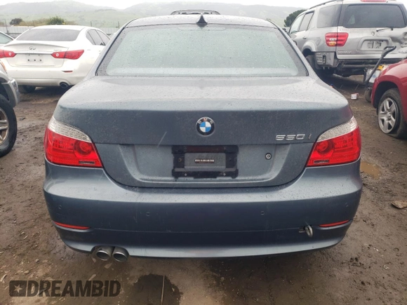 2008 BMW 5 Series 550i with VIN WBANW53508CT34559, listed as a Copart auction lot 49057624 with 119,058 mi miles and Salvage Title. Bid and sale history available at carsss.com. Image 6.
