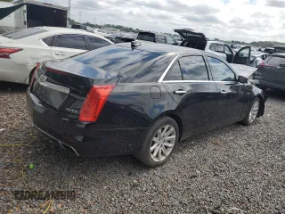 2015 Cadillac CTS RWD with VIN 1G6AP5SX7F0142090, listed as a Copart auction lot 50448055 with 74,245 mi miles and Salvage title. Bid and sale history available at DreamBid. Image 3.