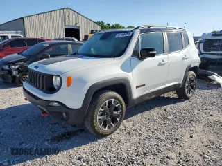 2023 Jeep Renegade Trailhawk z VIN ZACNJDC12PPP65419, wystawiony jako Copart lot #57456055 z przebiegiem 28 599 mil mil oraz Szkoda całkowita • Salvage title. Historia ofert i sprzedaży dostępna na DreamBid. Obrazek 1.