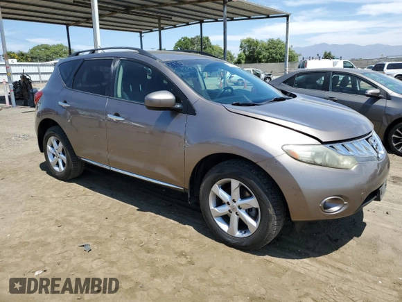 2009 Nissan Murano LE with VIN JN8AZ18W99W103084, listed as a Copart auction lot 67881514 with 183,715 mi miles and Non Repairable. Bid and sale history available at carsss.com. Image 4.
