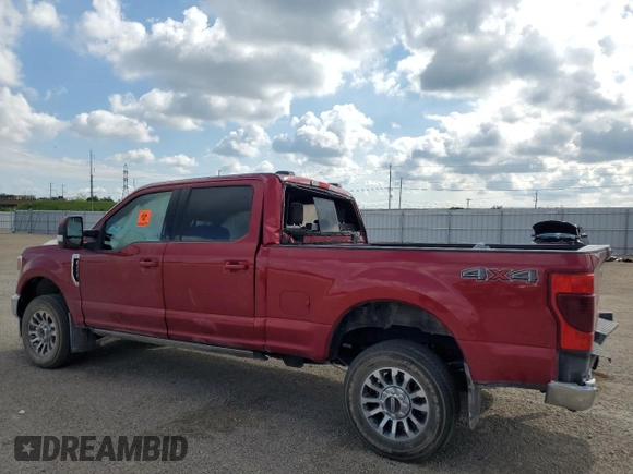 2022 Ford F-250 XL with VIN 1FT7W2B63NED86675, listed as a Copart auction lot 58701495 with 6,165 mi miles and Salvage title. Bid and sale history available at DreamBid. Image 2.