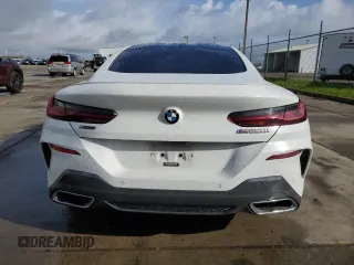 2019 BMW 8 Series M850i xDrive with VIN WBABC4C54KBJ35758, listed as a Copart auction lot 49276625 with 0 mi miles and Salvage Title. Bid and sale history available at carsss.com. Image 6.