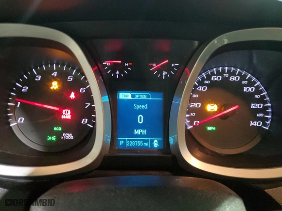 2013 Chevrolet Equinox LTZ with VIN 2GNFLGEK1D6401419, listed as a Copart auction lot 45189755 with 228,755 mi miles and Clean Title. Bid and sale history available at carsss.com. Image 9.