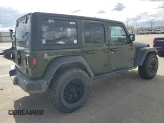 2021 Jeep Wrangler Unlimited Sport S with VIN 1C4HJXDG2MW712223, listed as a Copart auction lot 51466465 with 54,032 mi miles and Salvage Title. Bid and sale history available at carsss.com. Image 3.