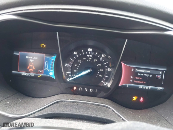 2015 Ford Fusion Titanium Hybrid with VIN 3FA6P0RU8FR181312, listed as a IAAI auction lot 42071584 with 99,955 mi miles. Bid and sale history available at carsss.com. Image 7.