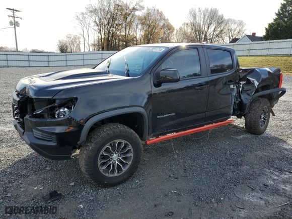 2021 Chevrolet Colorado 4WD ZR2 with VIN 1GCGTEEN8M1232532, listed as a Copart auction lot 85311714 with 41,958 mi miles and Salvage Title. Bid and sale history available at carsss.com. Image 1.