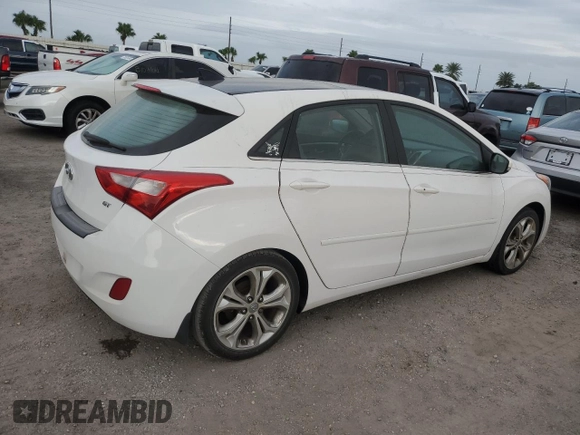 2013 Hyundai Elantra GT with VIN KMHD35LE8DU093065, listed as a Copart auction lot 75117784 with 0 mi miles and Salvage Title. Bid and sale history available at carsss.com. Image 3.