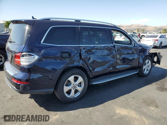 2018 Mercedes-Benz GLS 450 with VIN 4JGDF6EE9JB112806, listed as a Copart auction lot 63669265 with 22,131 mi miles and Salvage title. Bid and sale history available at DreamBid. Image 3.
