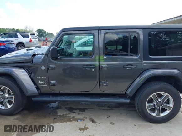 2022 Jeep Wrangler Unlimited Sahara Altitude z VIN 1C4HJXEG6NW103779, wystawiony jako IAAI lot #42563826 z przebiegiem 79 315 mil mil oraz . Historia ofert i sprzedaży dostępna na DreamBid. Obrazek 14.