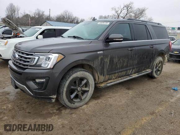 2019 Ford Expedition Max XLT with VIN 1FMJK1JT5KEA76649, listed as a Copart auction lot 44036735 with 78,343 mi miles and Salvage Title. Bid and sale history available at DreamBid. Image 1.