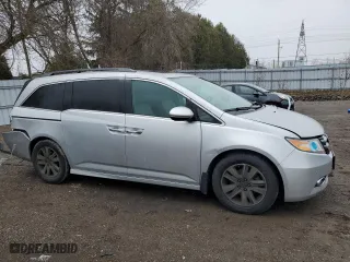 2015 Honda Odyssey Touring Elite with VIN 5FNRL5H98FB504479, listed as a Copart auction lot 48463355 with 62,442 mi miles and Salvage Title. Bid and sale history available at carsss.com. Image 4.