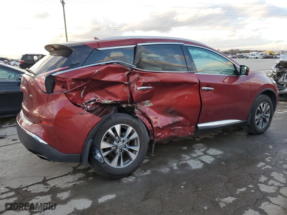 2015 Nissan Murano SV with VIN 5N1AZ2MG5FN227754, listed as a Copart auction lot 84323294 with 77,348 mi miles and Salvage Title. Bid and sale history available at carsss.com. Image 3.