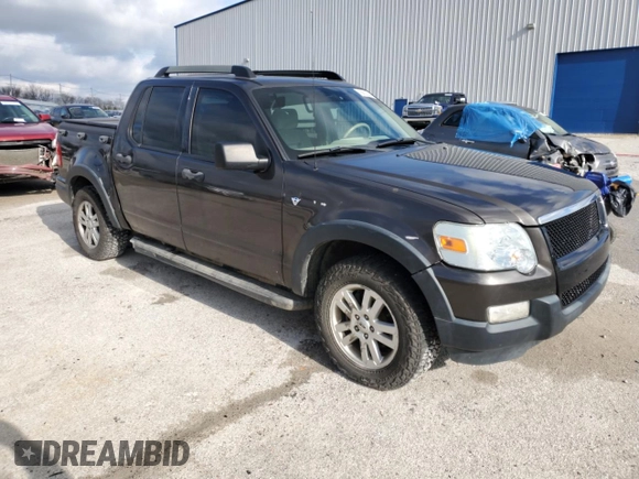 2007 Ford Explorer Sport Trac XLT with VIN 1FMEU51827UB11711, listed as a Copart auction lot 86621944 with 131,231 mi miles and Salvage title. Bid and sale history available at DreamBid. Image 4.