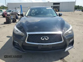 2018 Infiniti Q50 Luxe with VIN JN1EV7AR9JM436131, listed as a Copart auction lot 61730475 with 121,452 mi miles and Salvage title. Bid and sale history available at DreamBid. Image 5.