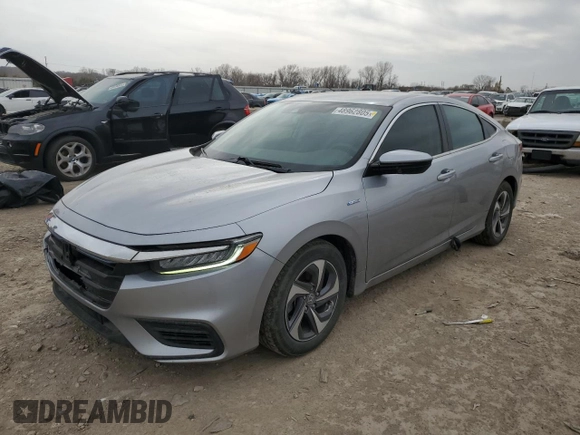 2019 Honda Insight EX with VIN 19XZE4F58KE030456, listed as a Copart auction lot 48962805 with 94,106 mi miles and Salvage Title. Bid and sale history available at carsss.com. Image 1.